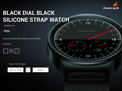 Fastrack Watches Website Concept app banner branding clean layout design interface logo mobile app ui typography ui user interface ux website