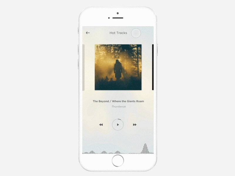 Daily UI Day 9 Music Player