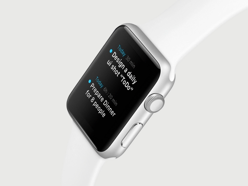 Daily UI Day 42 ToDo List 42 animation apple check daily dailyui day list today todo ui watch