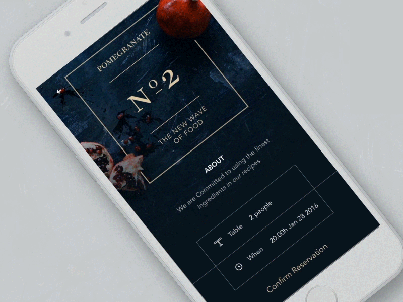 Daily UI Day 54 Confirm Reservation