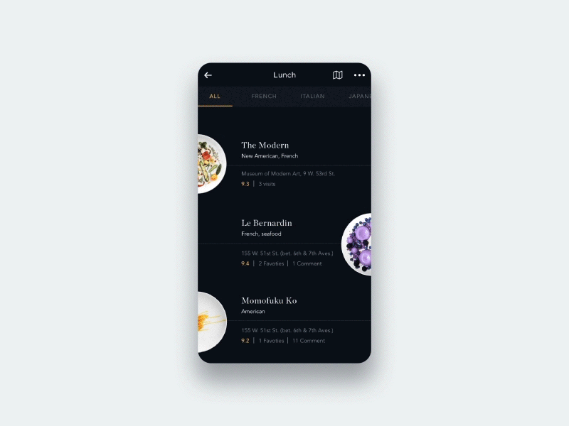 Restaurant List / UI Challenge — Week 11