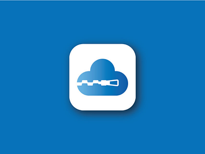 Zip Cloud Logo app app logo blue brand brand identity branding clean cloud favicon identity identity design logo logo design luxury minimal minimalistic modern ui ux