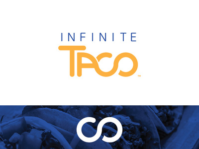 Infinite Taco blue branding design designer graphic graphicdesign icon identity infinite infinite loop logo restaurant taco tacos type typography vector violet yellow