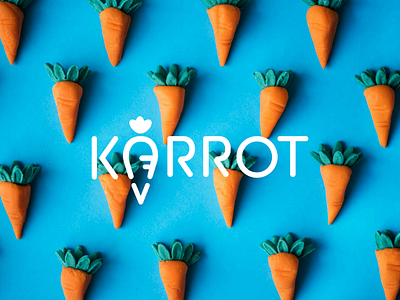 Karrot Logo brand brand design brand development brand identity branding carrot design fun graphic design icon identity identity design juice bar juicing logo logo type playful symbol wordmark