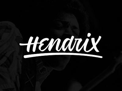 Hendrix calligraphy handlettering hendrix jimi hendrix lettering logo logotype typography wordmark