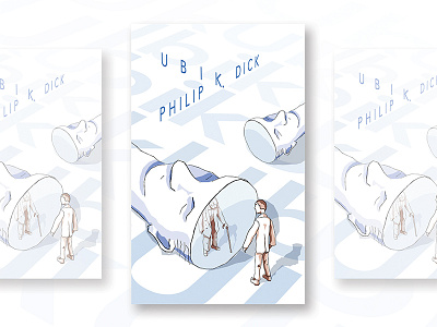 Poster Ubik by Philip K. Dick, portrait version