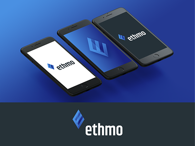 Ethmo App Icon app design blockchain blue cryptocurrency design ethereum icon icon design