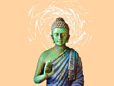 Buddha design illustration