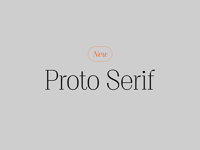 Proto Serif Typeface font fontdesing lettering new serif serif font serif typeface type typedesign typography