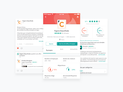 Company page app