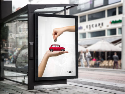 Mini Morris advertisement ad advertising car diseño gráfico fotografía graphic design mini minimalism photography publicidad simple