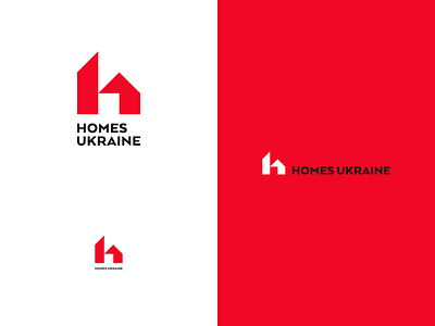 Homes Ukraine branding logo logo design