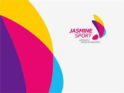Jasmine Sport branding design graphic design gymnastic logo logo design logotype rhythmic sign sport team