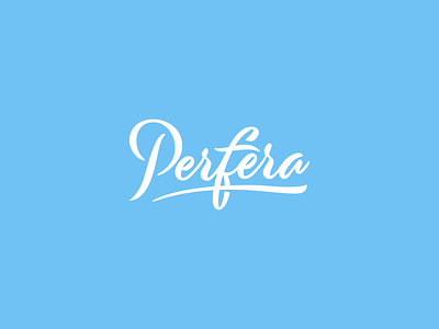 Perfera branding company custom hygiene products lettering logo logo design logotype products sign