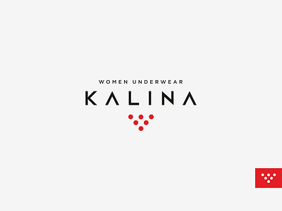 Kalina brand branding design lingerie logo logo design logotype logotype design