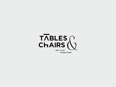 Tables & Chairs branding chairs custom furniture logo logo design logotype manufacture table