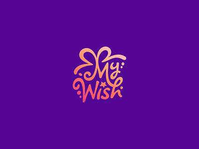 My Wish brand branding gift logo logo design logotype online shop sign