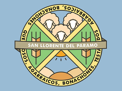 "LOS DIEZ" Badge !! 🐑☀️ bold design desing icon illustration logo thicklines thickness ux