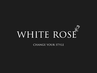 White Rose adobexd brand dedign logo logo design