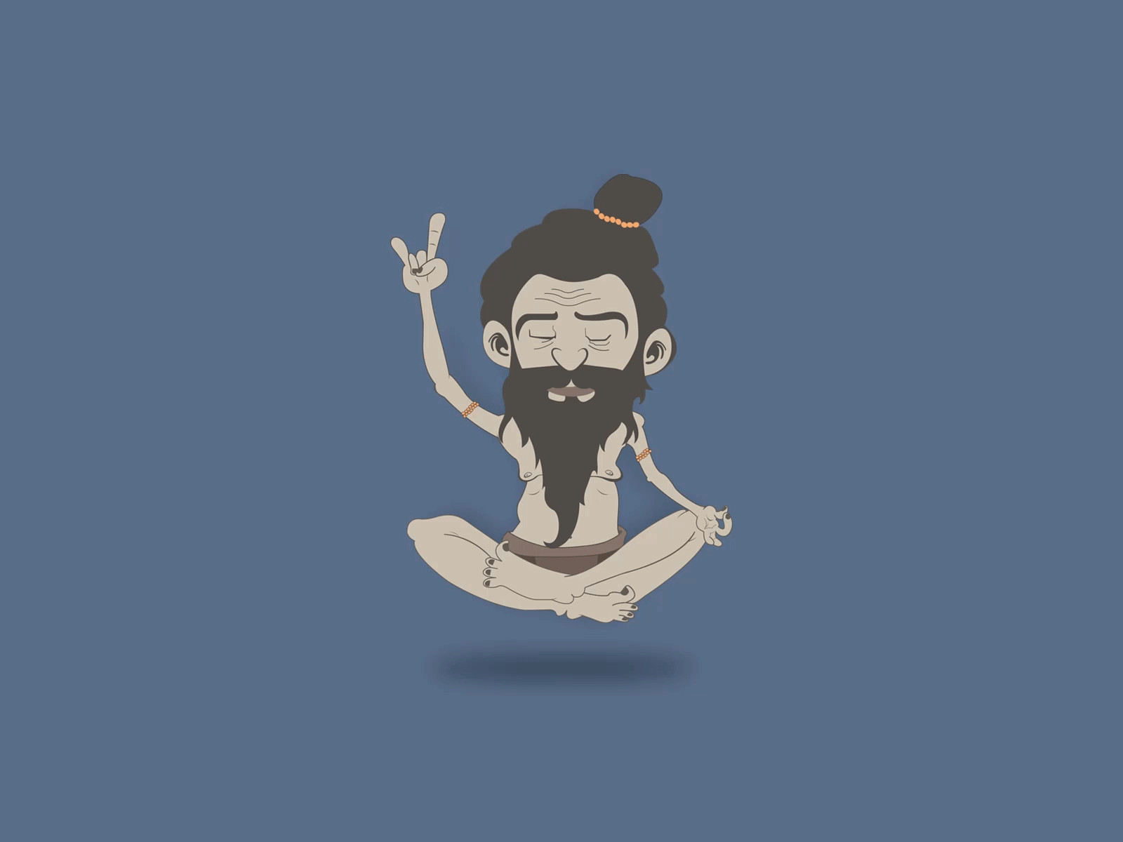 Sadhu Baba illustration animation design drawing graphic design illustration vector