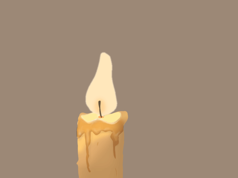 Candle Flame Animation animate animation candle dribbble flame illustration shot