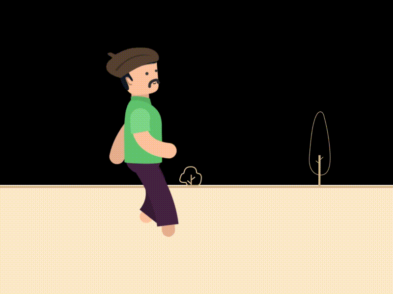 Walk Cycle animation character dribbble illustration motion graphics