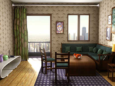 3D Render,Interior (maya) 3d model 3d render autodeskmaya interior design texture