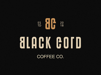 black gold coffee co branding