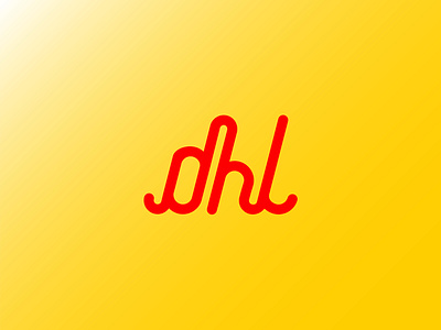 DHL redesign logo branding design digital flat identity logo minimal playful rebranding redesign redesign concept typography vector