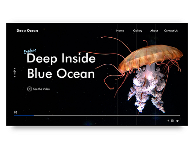 Deep blue ocean adobe photoshop