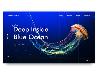 Deep blue ocean adobe photoshop