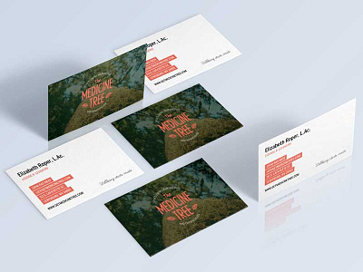The Medicine Tree Acupuncture Business Cards biz cards business cards graphic design print