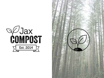 Logo design for Jax Compost compost jacksonville logo