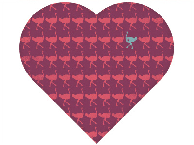 My Heart for the AIGA I Love Design Poster graphic design pattern poster print repeat pattern