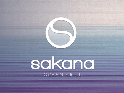 Sakana Identity Redesign asian brand branding circle grill identity logo ocean restaurant