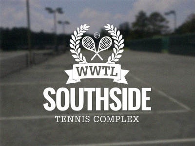Identity for Southside Tennis Complex ball brand branding identity laurel wreath logo racket sport sports tennis
