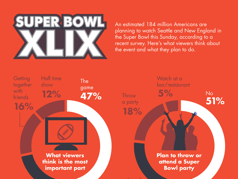 Super Bowl viewing stats by KarBel Multimedia on Dribbble