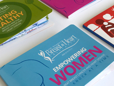 Women Breast & Heart Initiative brochures brochure design graphic design infographics