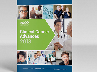 Clinical Cancer Advances 2018 annual report design brochure design graphic design