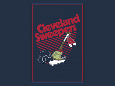 Cleveland Sweep illustration logo vector