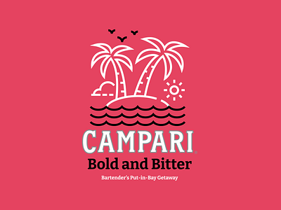T-Shirt Design for Campari branding design logo vector