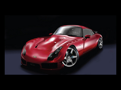 TVR cars digital illustration sketchbook pro