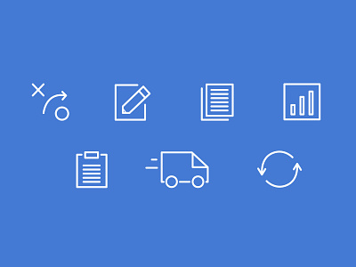 Marketing Icon Set charts clipboard design distribution flat design graph graphic design icon icons illustration line icons marketing ordering paper pencil planning re ordering strategy vector