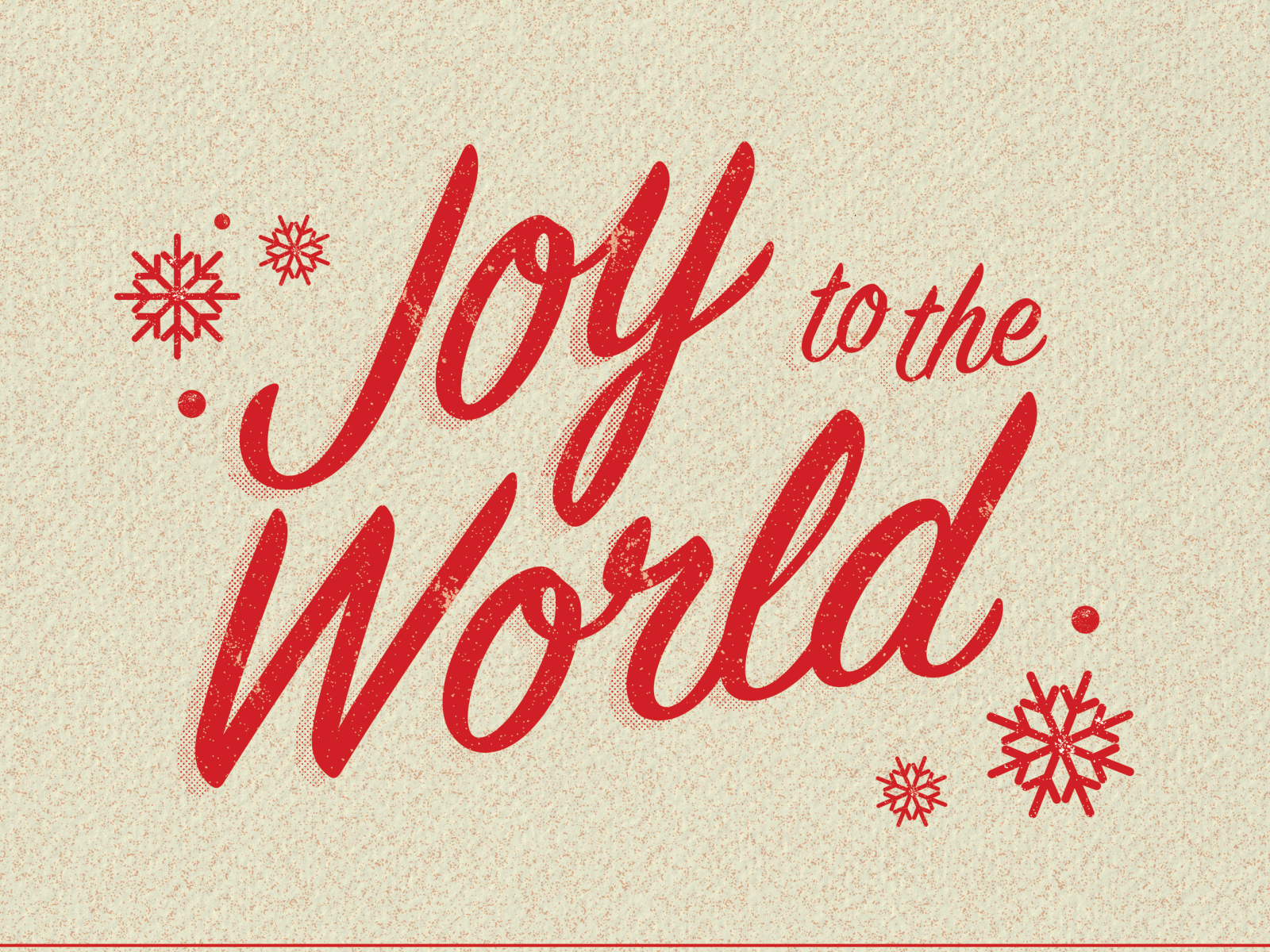 Joy to the World Card by Brittany Swain on Dribbble