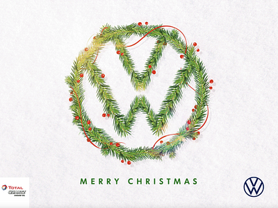 Volkswagen Christmas Greeting 3d design branding caligraphy design icon illustration illustrator logo typography vector
