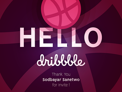 Hello Dribbble! branding debut design dribbble dribbble shot flat graphic design identity illustration logo designer md mdeezyn minimal mohammadfazal thank you