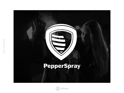 Shield Mark - PepperSpray branding defence design flat girldefence icon identity illustration lettering logo logodesign mark minimal pepper pepperspray selfdefence shield shield logo shields symbol