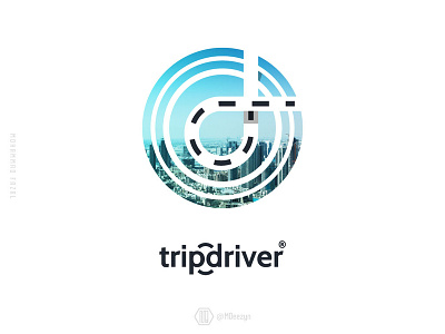 Tripdriver Unused Logo branding design flat icon identity logo logo design mark minimal road trip smile symbol trip trip driver trip planner tripadvisor type typography vector