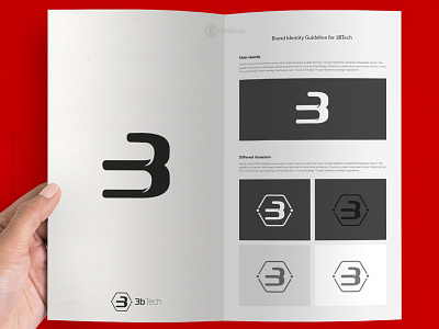 3+B Mark 3b branding design exploration flat icon identity lettering logo mark markexploration md minimal symbol tech type typography