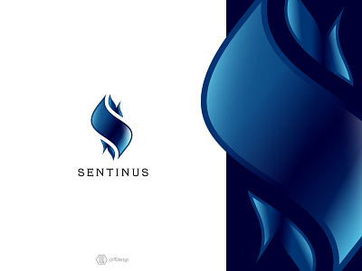 Sentinus - Blue Version blue branding business company corporate design empower empowering empowerment estate identity insurance lettering logo mark minimal s mark symbol type typography